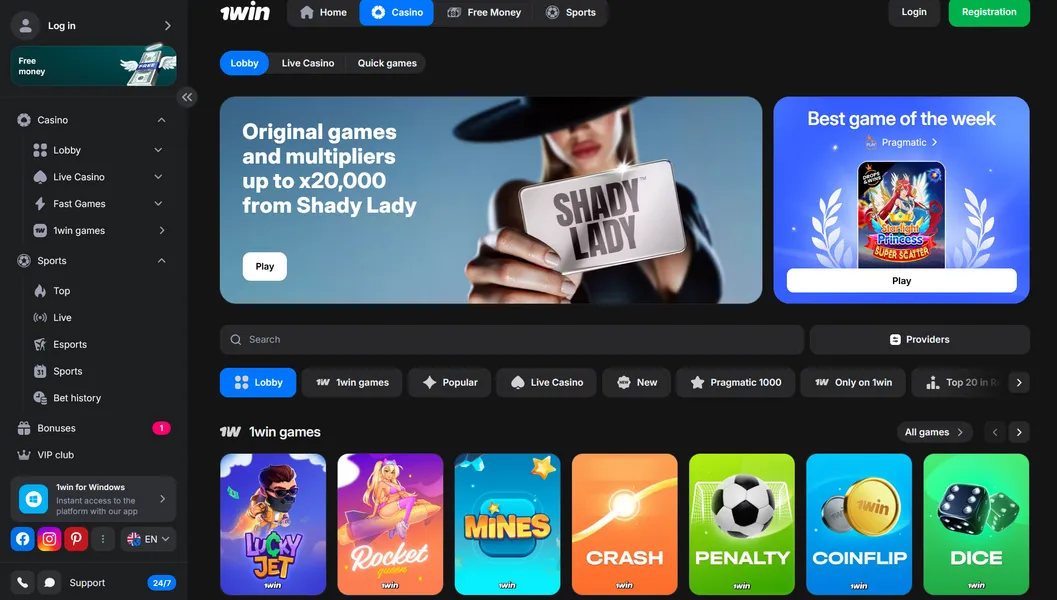 Game Providers Working with 1win and Software Quality