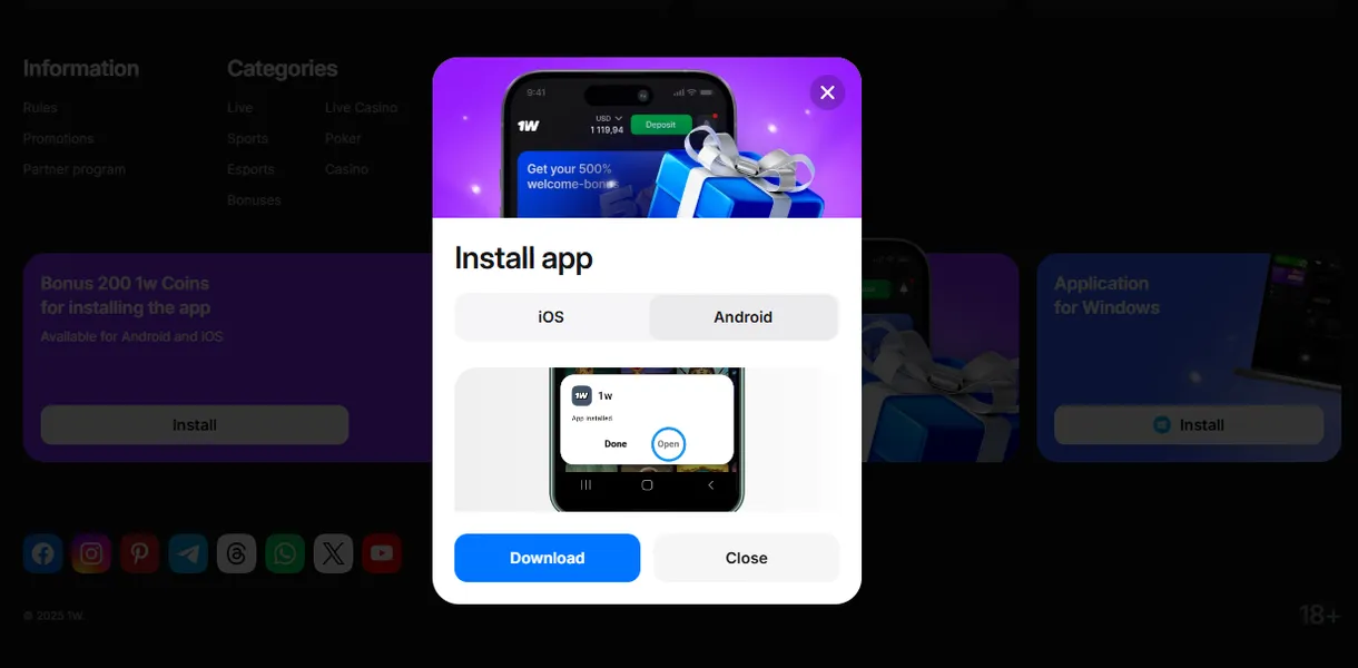 Step-by-Step 1Win App Download Guide